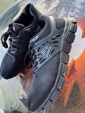 RBX Black Knit Mesh Running Shoes